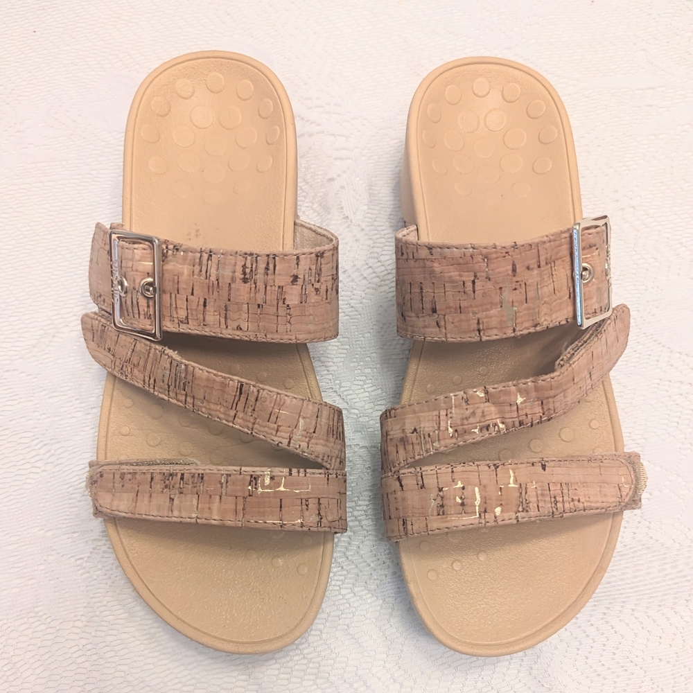 Vionic Cork Slide Comfort Sandals Size 7